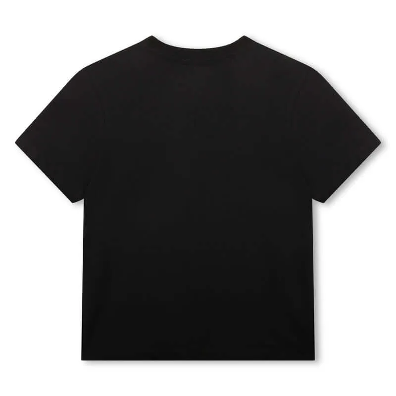 Boys Black Hobo Cat T-Shirt