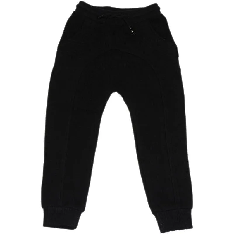Boys Black Joggers