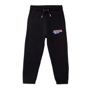Boys Black Logo Joggers