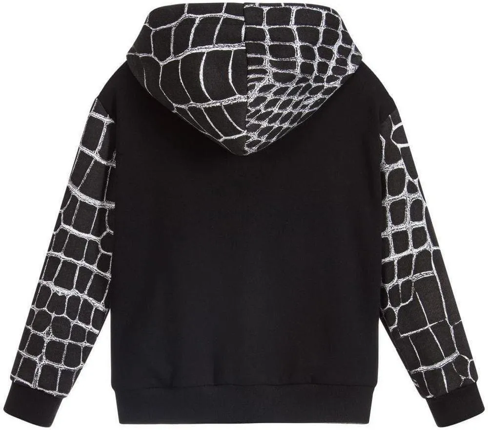 Boys Black Long Sleeve Hoodie