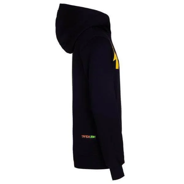 Boys Black Multi Coloured Lightning Bolt Hoodie