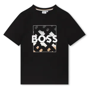 Boys Black Short Sleeve T-shirt