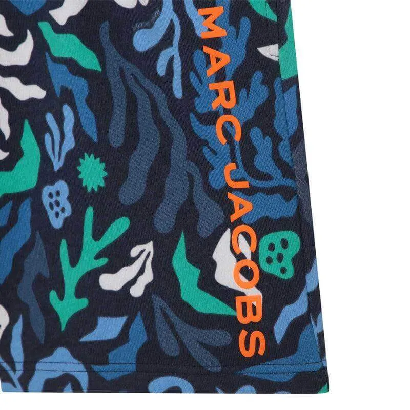 Boys Blue Algas Print Shorts