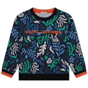 Boys Blue Algas Print Sweatshirt