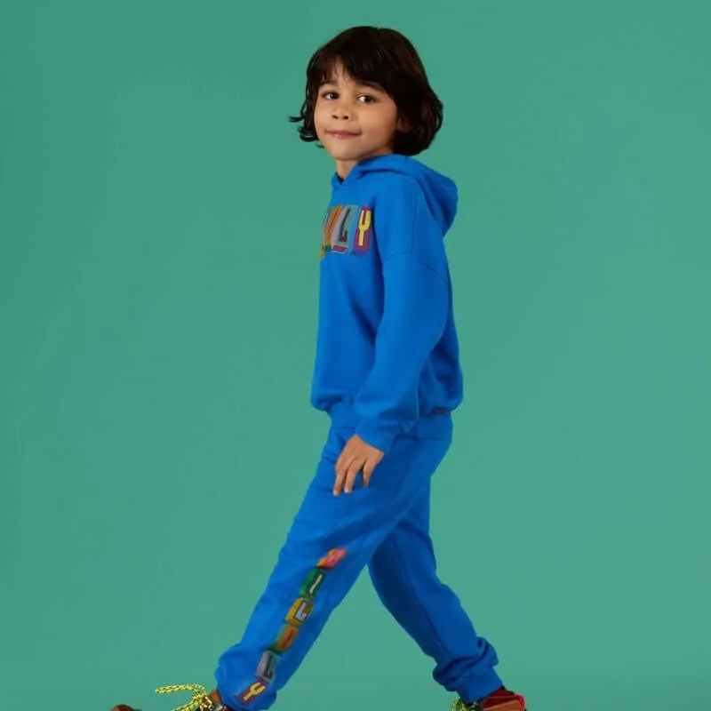 Boys Blue Cotton Haro Tracksuit
