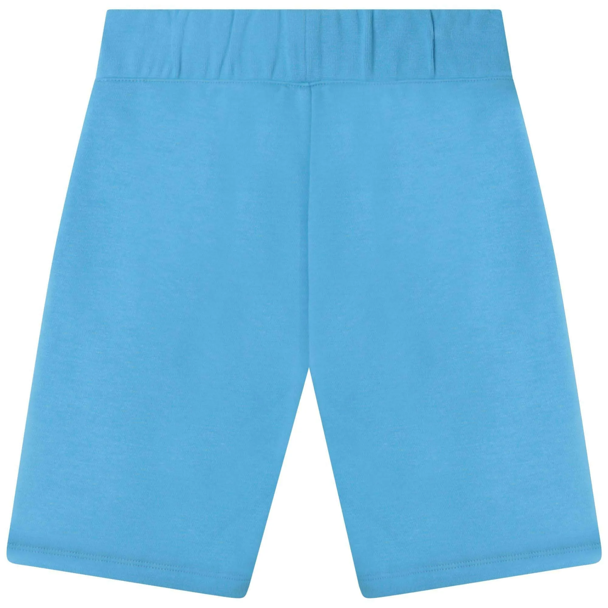 Boys Blue Cotton Logo Shorts