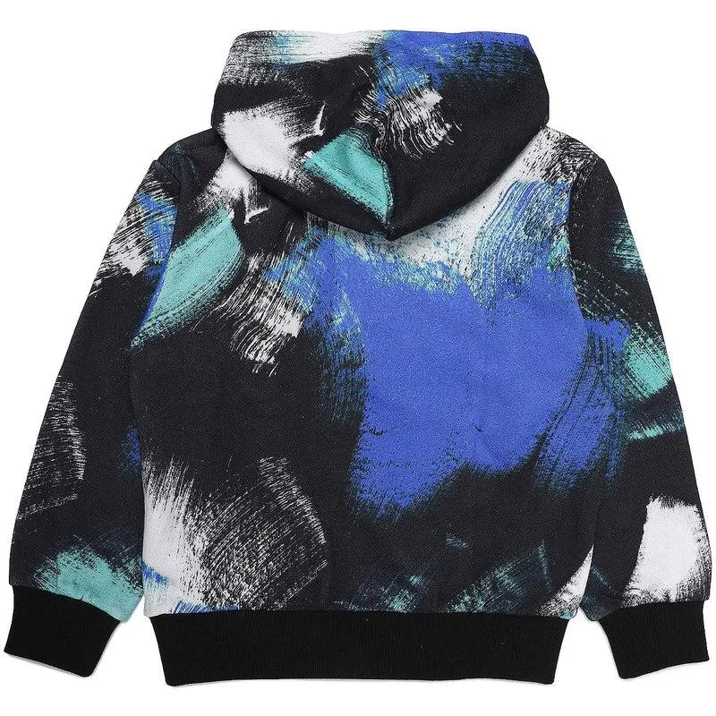 Boys Blue Dye Print Sweat-Shirt