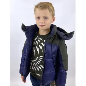 Boys Blue Puffer Coat