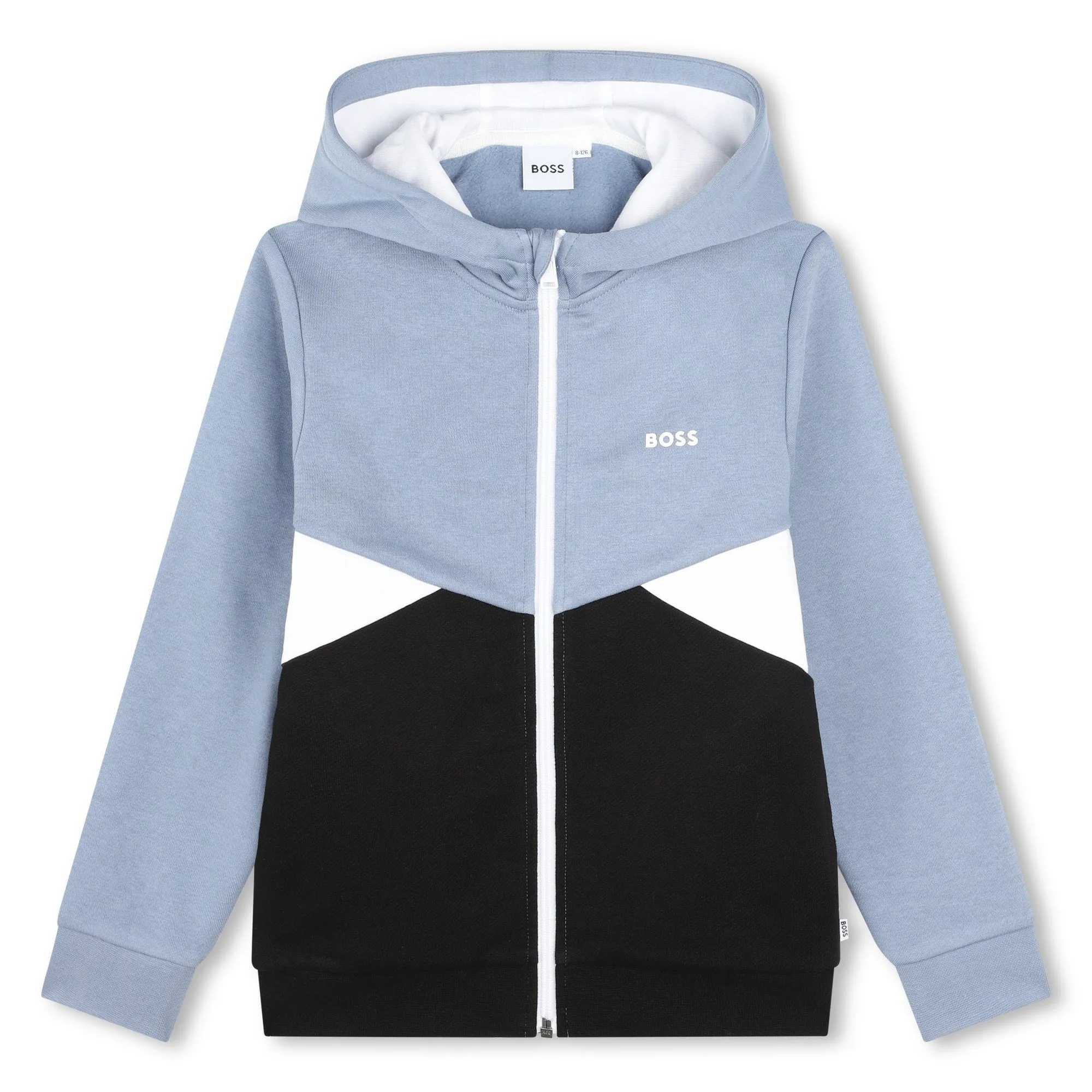 Boys Blue Zip Up Hoodie