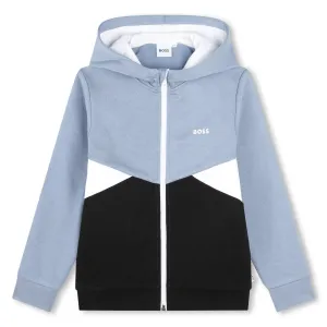 Boys Blue Zip Up Hoodie