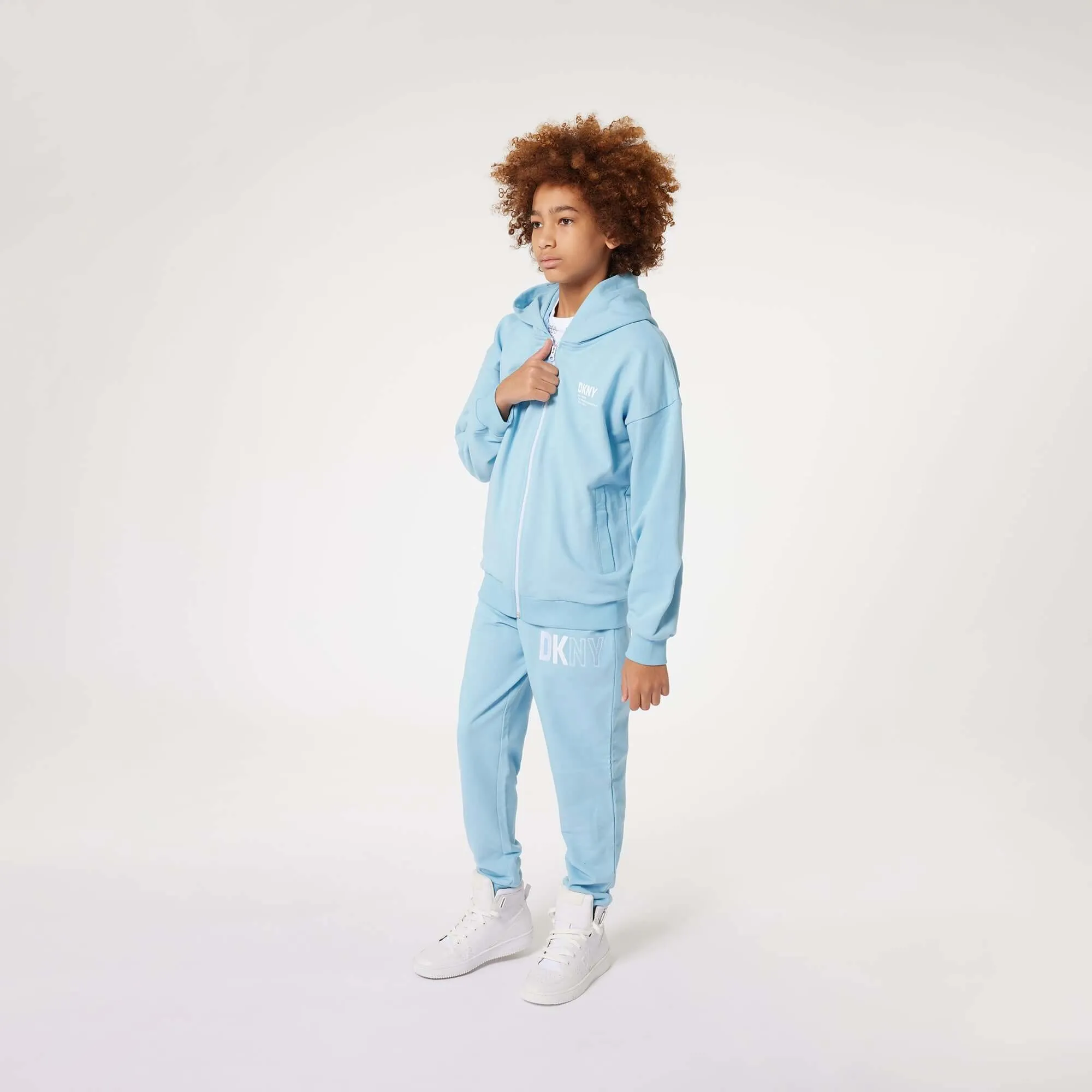 Boys Blue Zip Up Hoodie