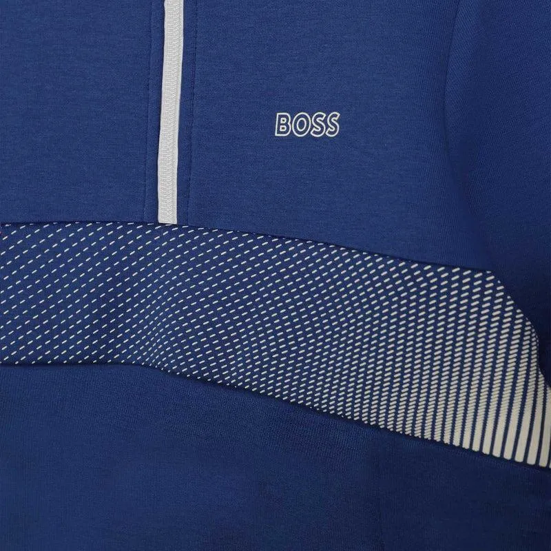 Boys Blue Zip Up Sweatshirt