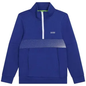 Boys Blue Zip Up Sweatshirt