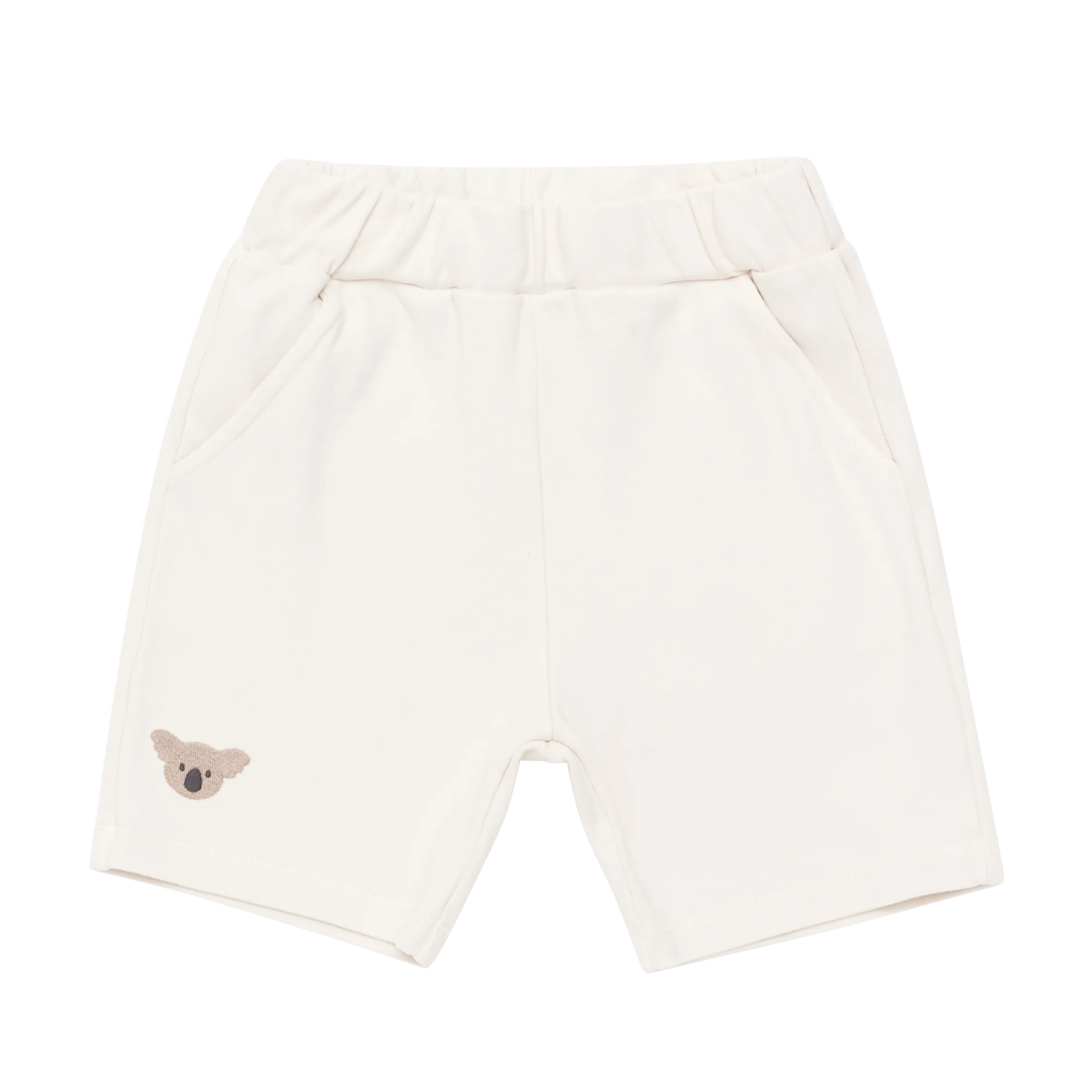 Boys Cream Koala Shorts
