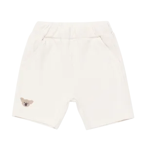 Boys Cream Koala Shorts