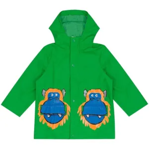 Boys Green Monkey Raincoat