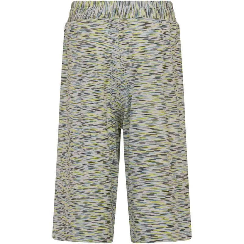 Boys Green Striped Cotton Shorts