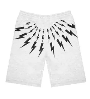 Boys Grey Bolt Jersey Shorts