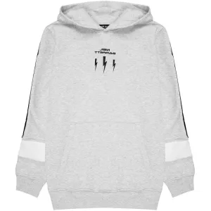 Boys Grey Thunderbolt Hooded Sweatshirt