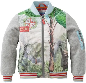 Boys Jungle Panel Print Coat