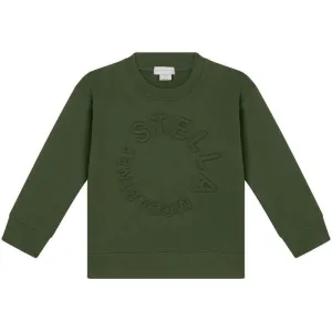 Boys Khaki Embossed Logo Sweatshirt