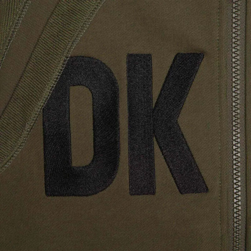 Boys Khaki Logo Hooded Jacket
