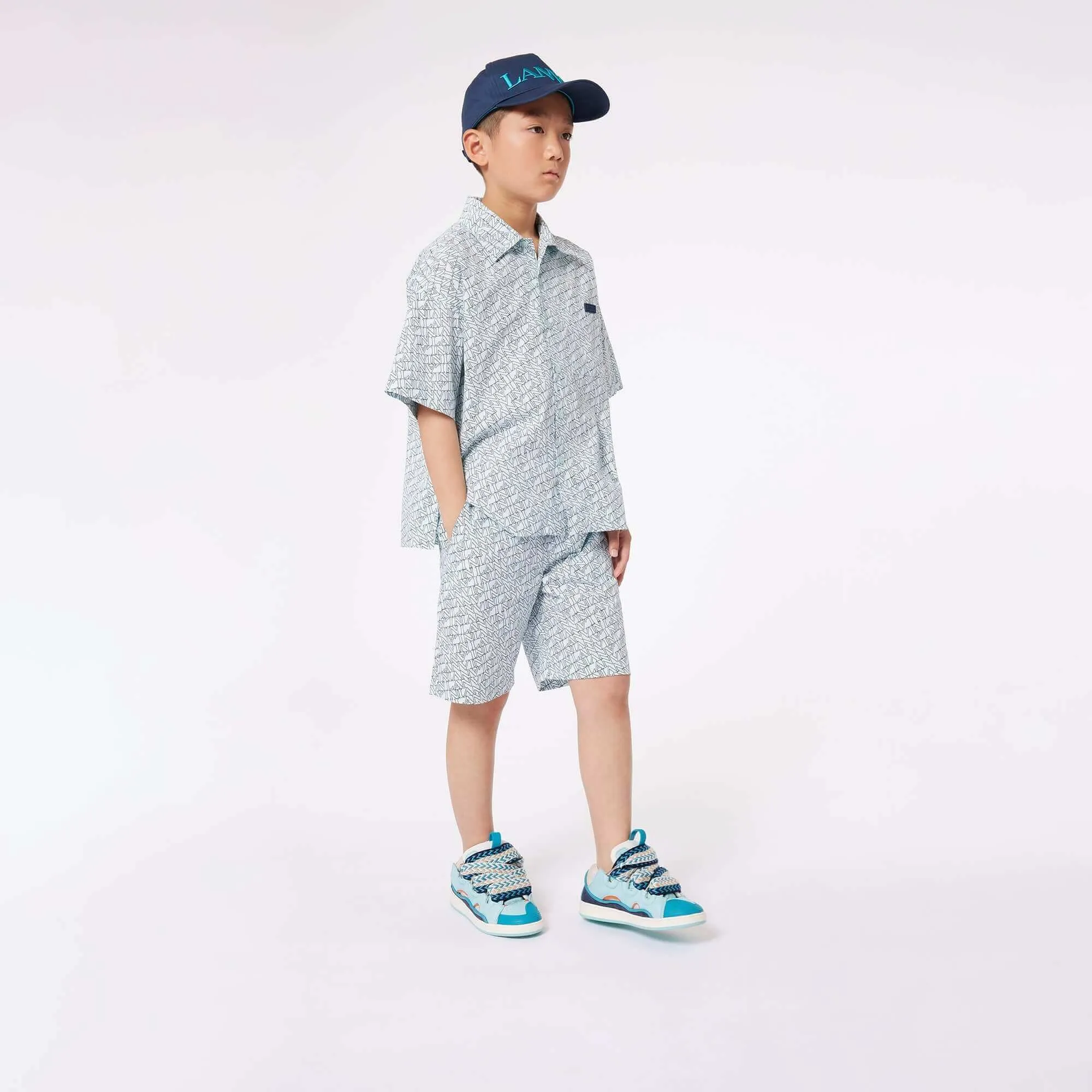 Boys Logo Pattern Shorts