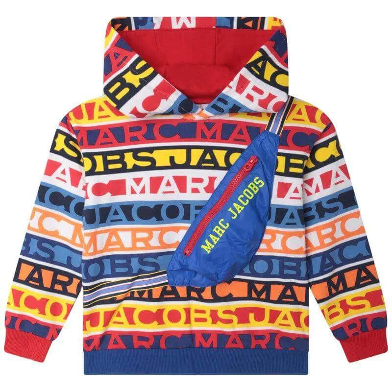 Boys Multicoloured Logo  Hoodie