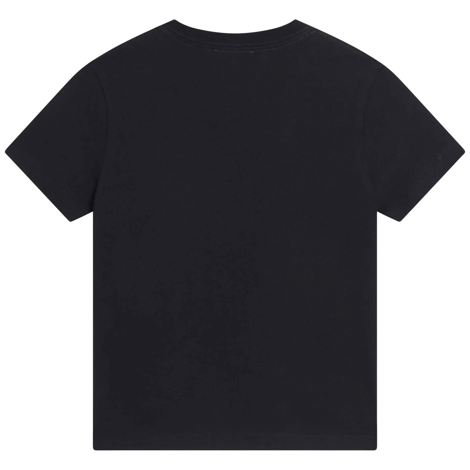 Boys Navy & Yellow Logo T-Shirt