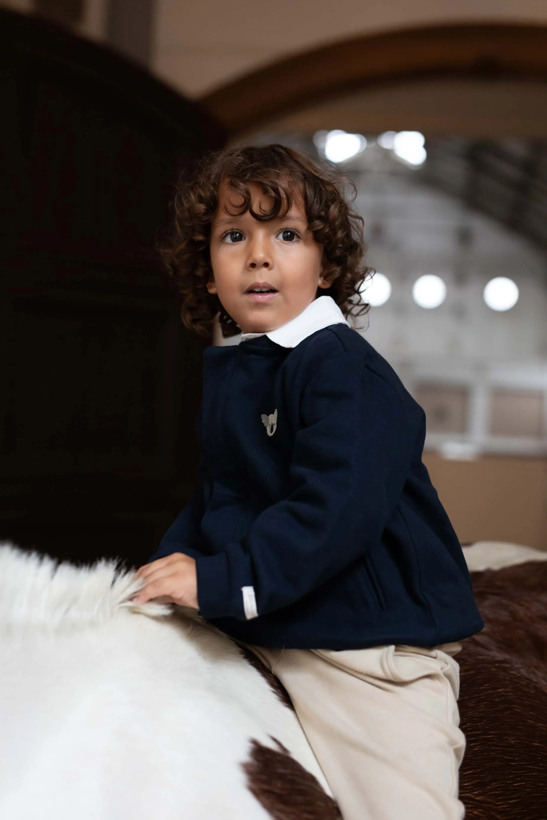 Boys Navy Koala Jacket