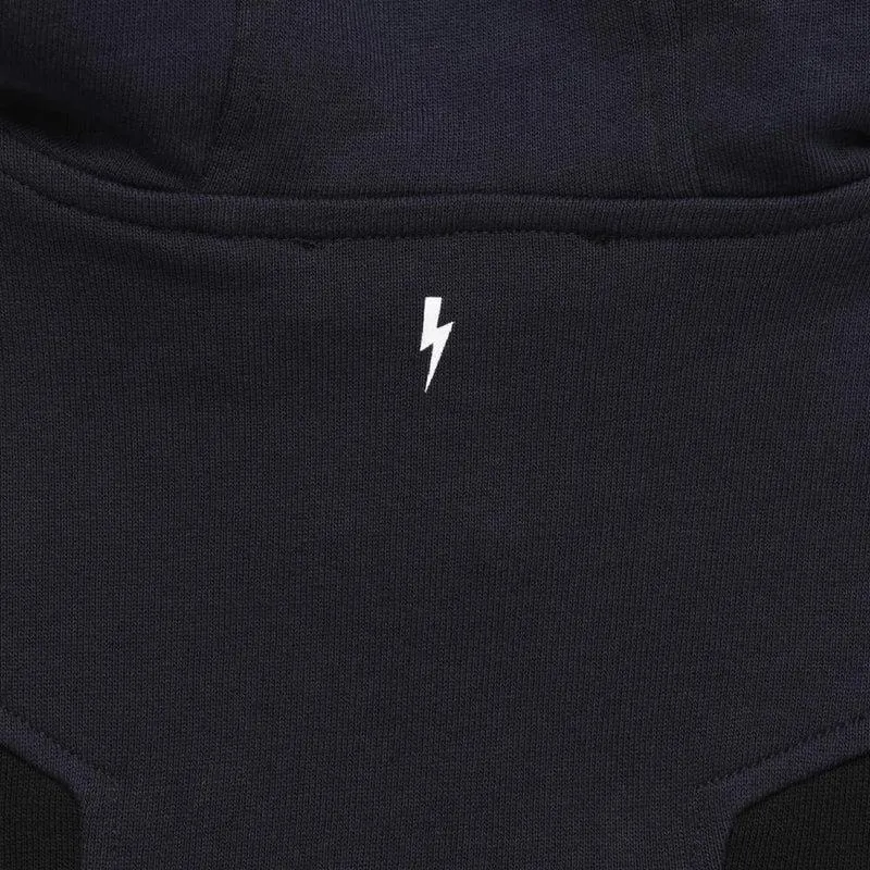 Boys Navy Lightning Bolt Hoodie