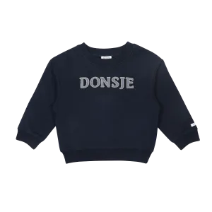 Boys Navy Logo Sweater