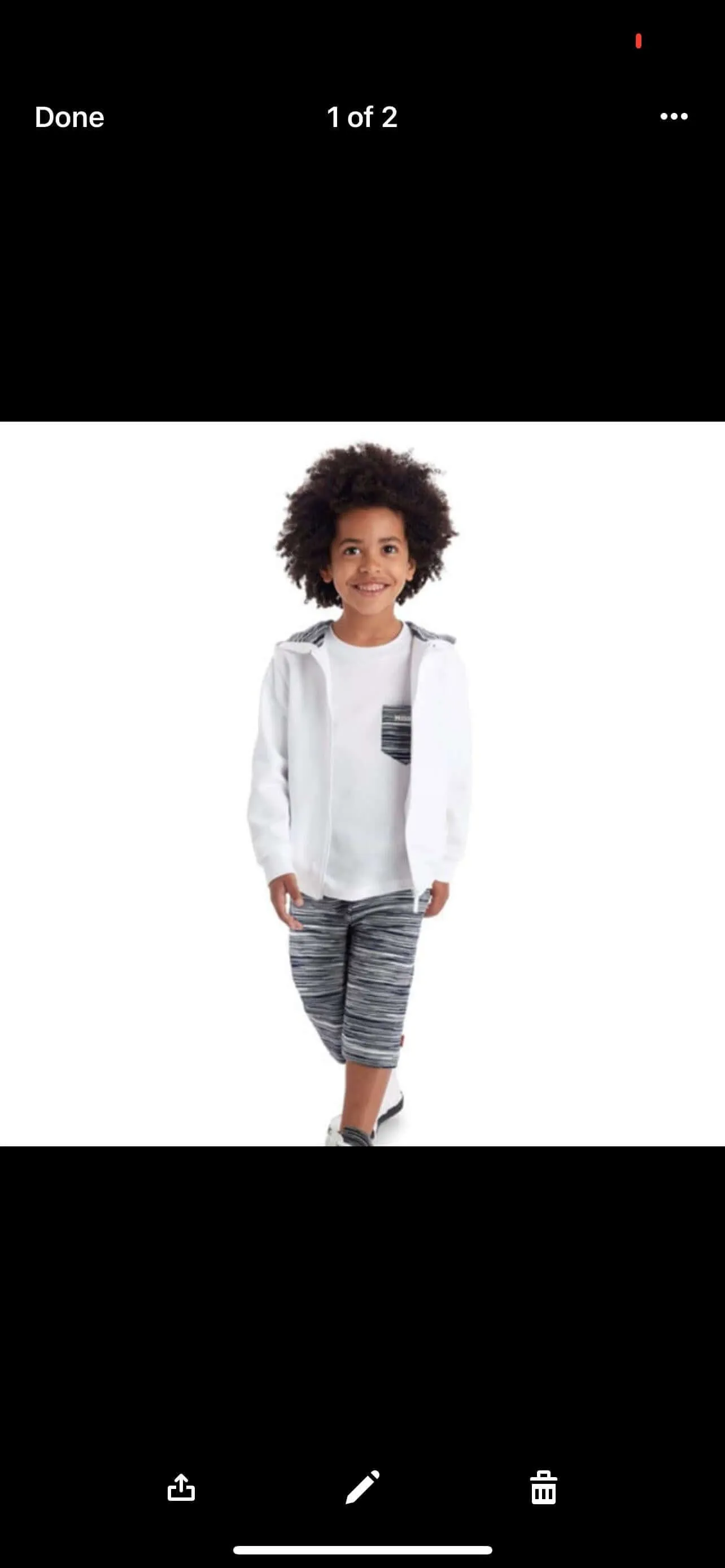 Boys Navy Stripe Jersey Short
