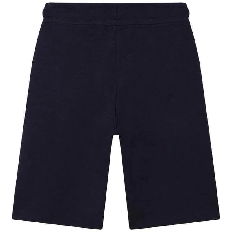 Boys Navy Striped Shorts