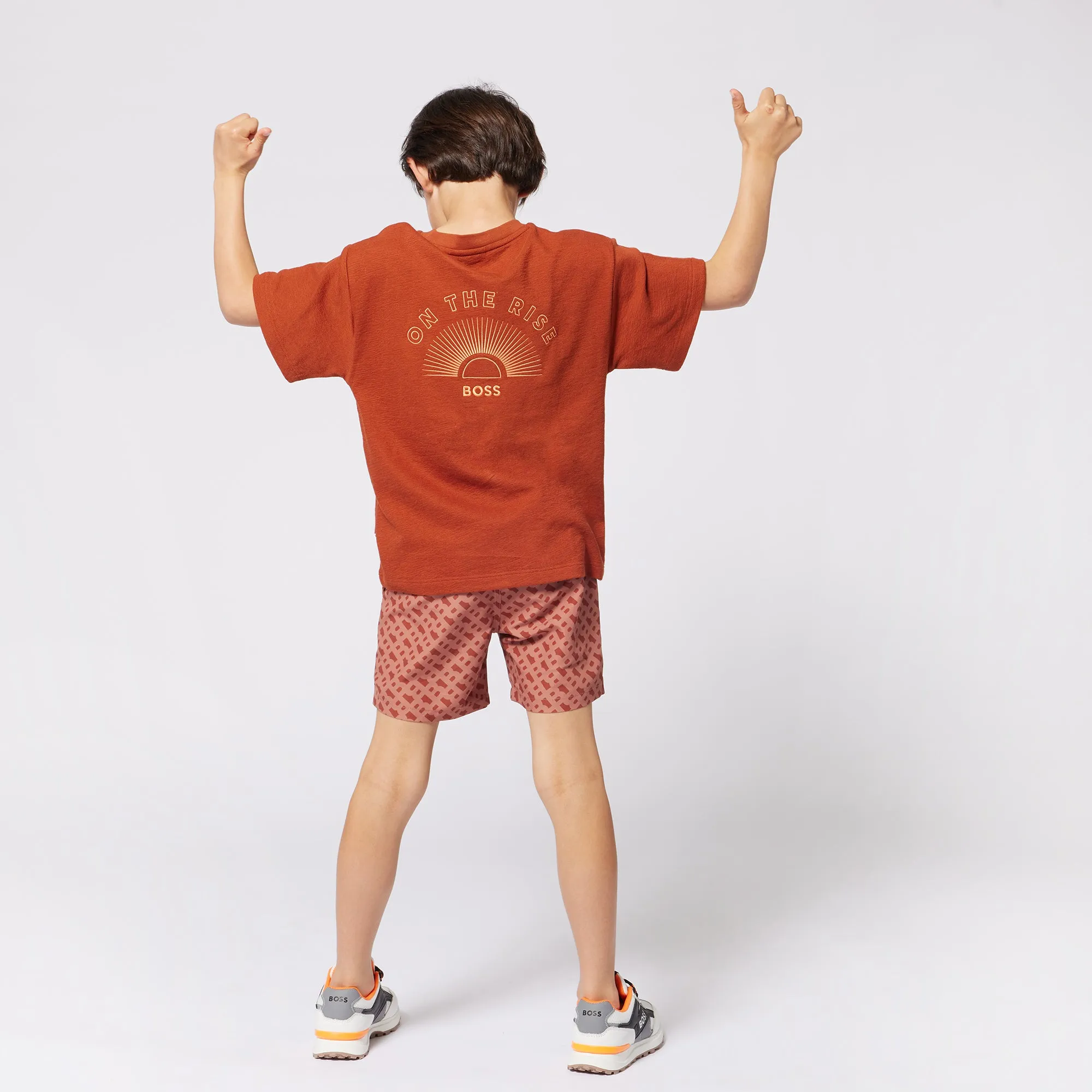 Boys Orange Swim Shorts