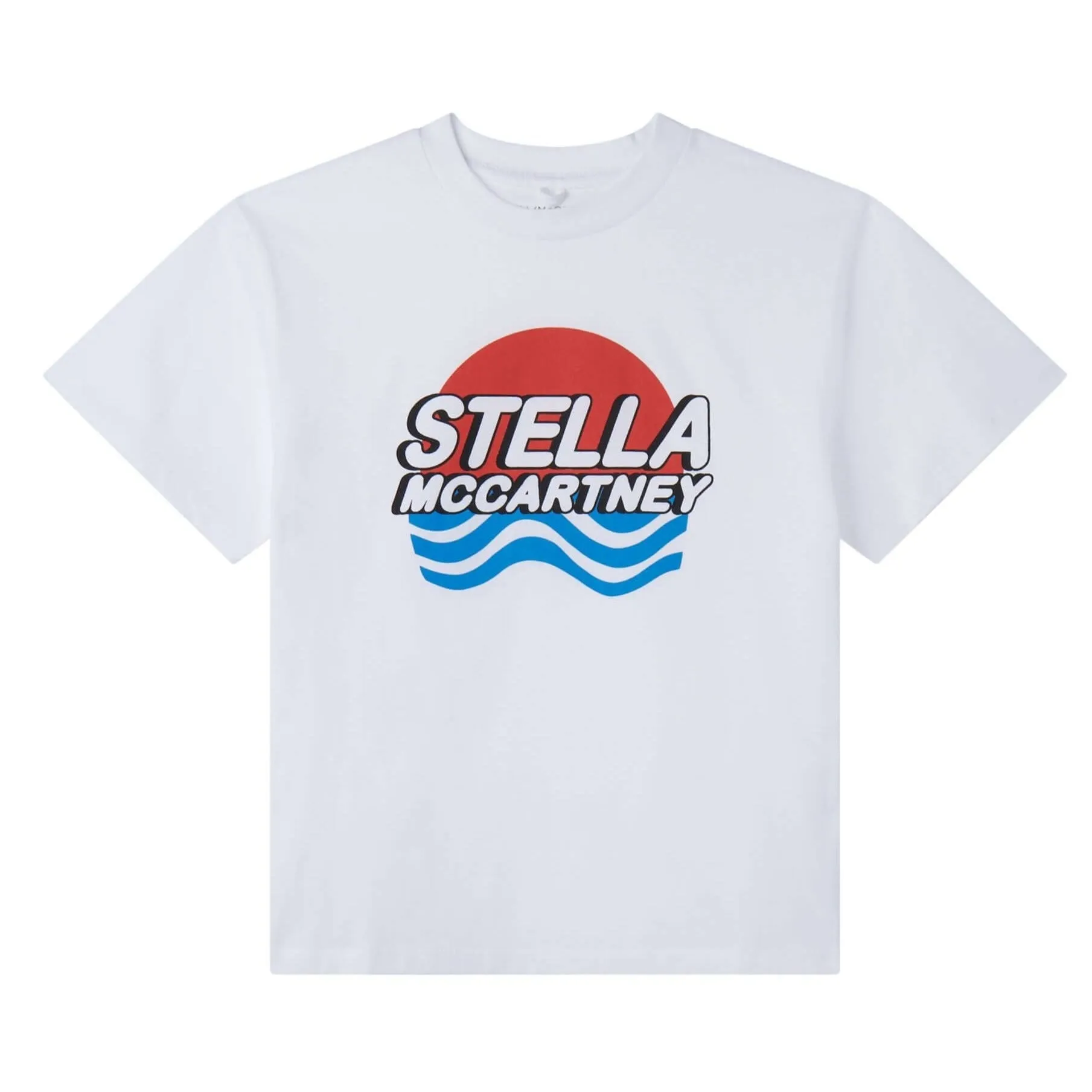 Boys Organic White Waves T-Shirt