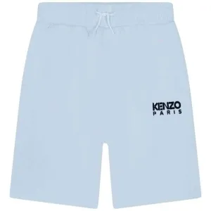 Boys Pale Blue Cotton Jersey Shorts