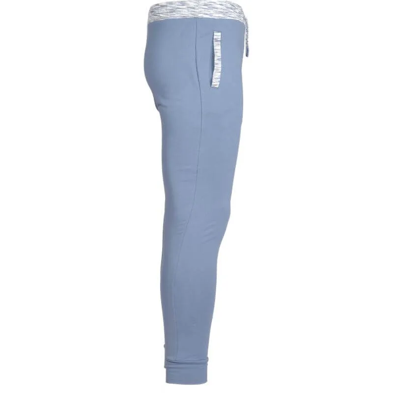 Boys Pale Blue Space-Dye Trim Cotton Tracksuit