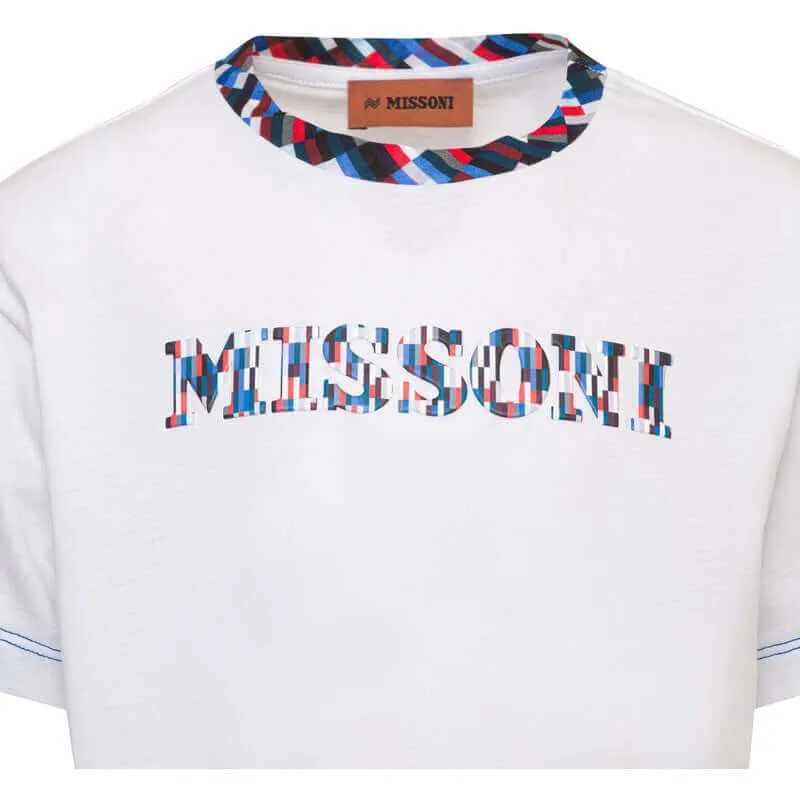 Boys Pixel Print Logo T-Shirt
