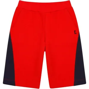 Boys Red And Navy Shorts