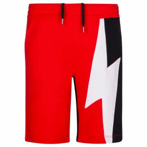 Boys Red Bolt Shorts