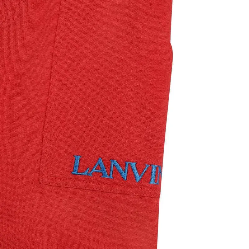 Boys Red Curb Logo Shorts
