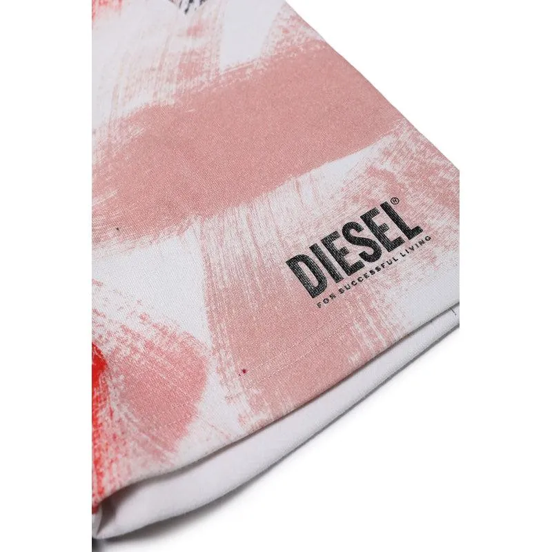Boys Red Dye Print Shorts