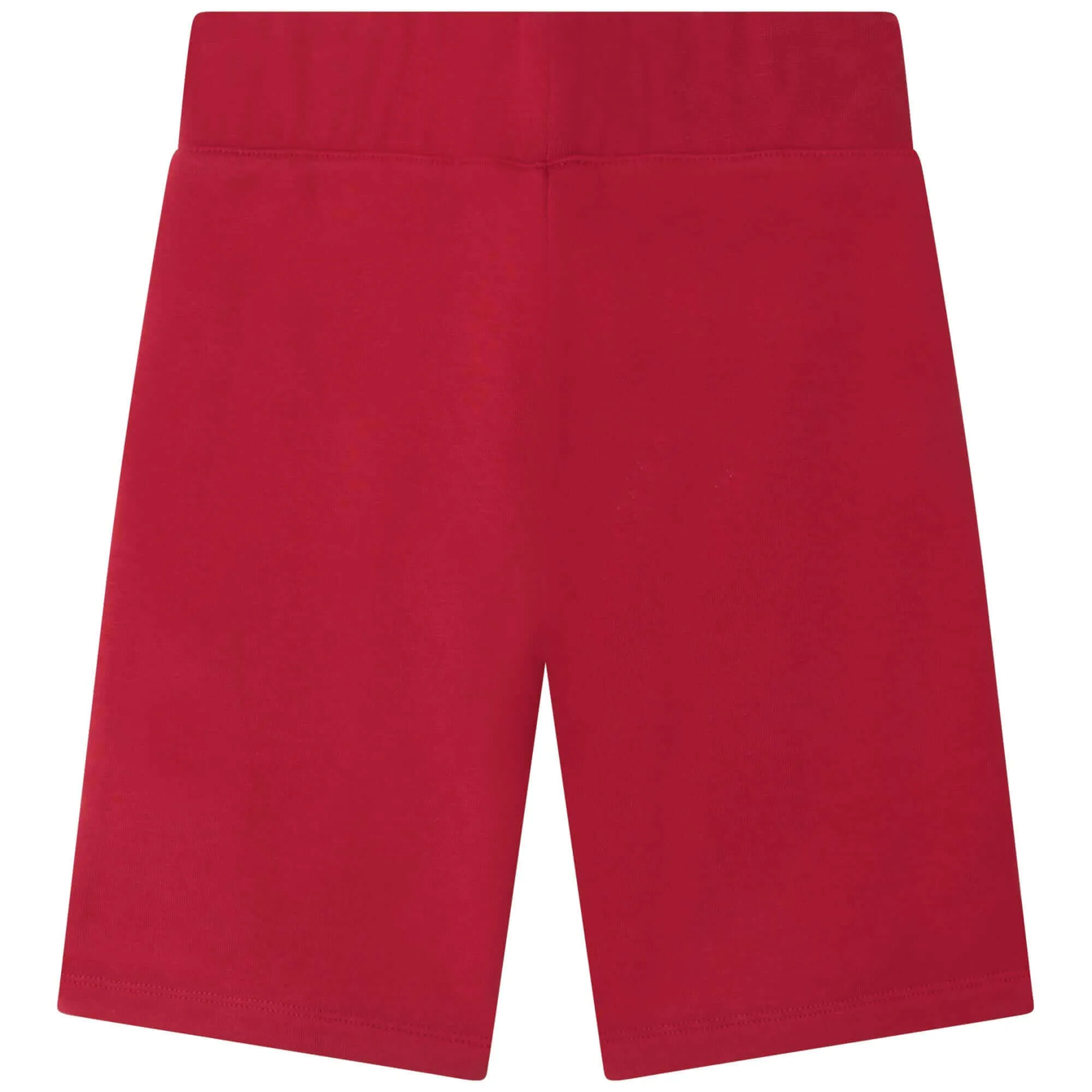 Boys Red Logo Print Shorts