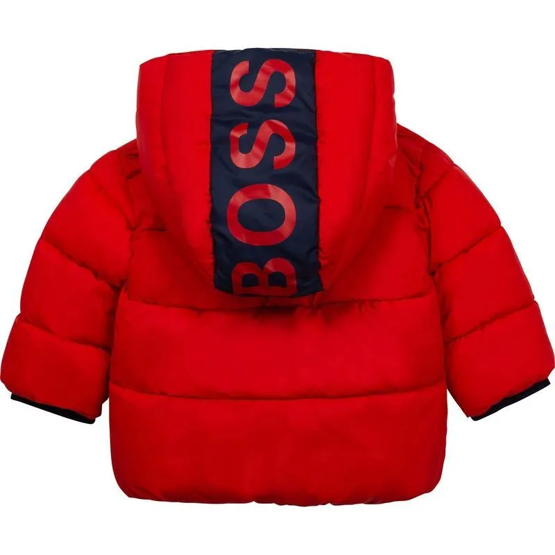 Boys Red Puffer Jacket