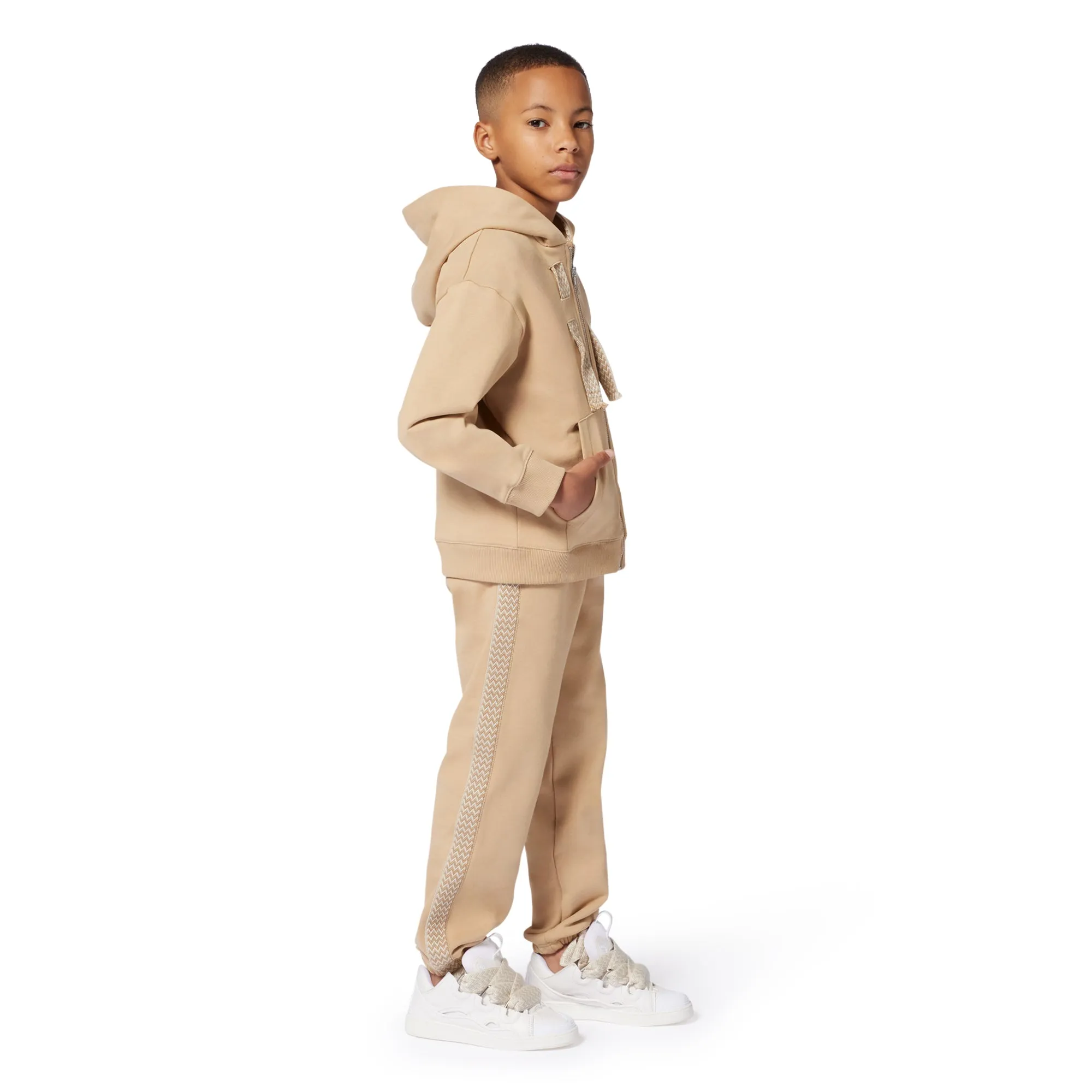 Boys Sand Hooded Cardigan