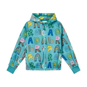 Boys Turquoise Logo Jacket