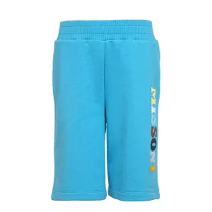 Boys Turquoise Logo Short