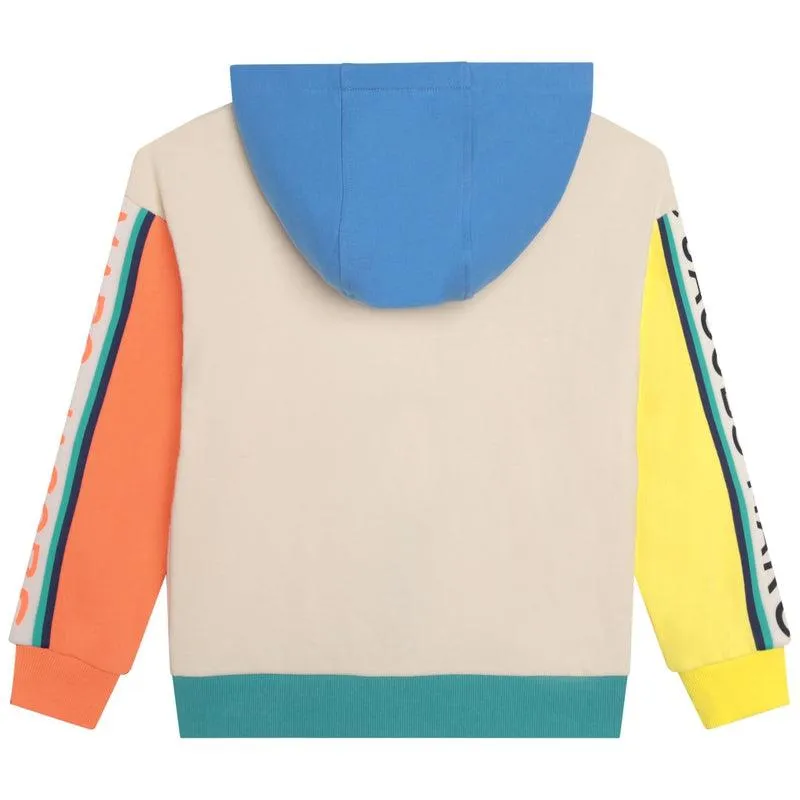Boys Vertical Logo Multicolored Hoodie