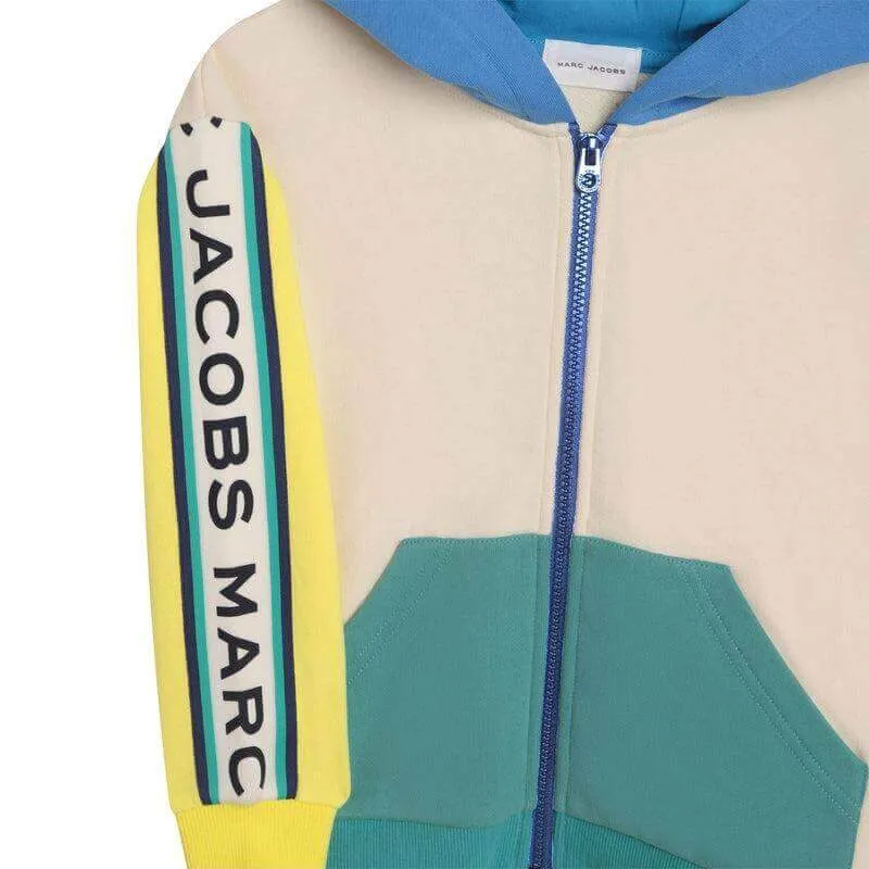 Boys Vertical Logo Multicolored Hoodie